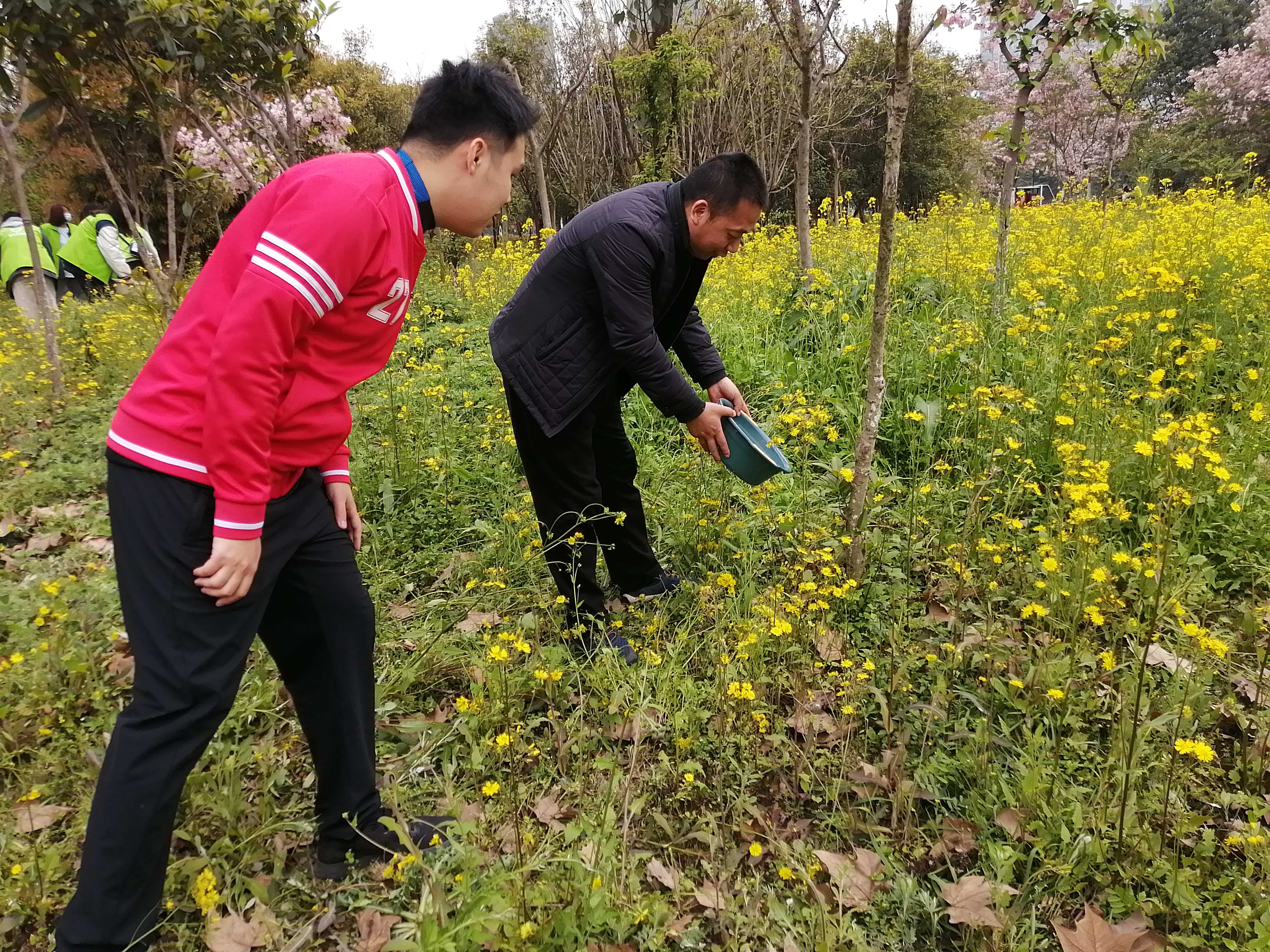 肖院长亲身示范给树苗浇水.jpg